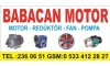 BABACAN MOTOR REDÜKTÖR ASPİRATÖR POMPA HAVALANDIRMA FAN MARKET